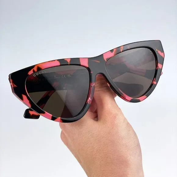 Gucci GG1333S 003 Sunglasses Havana Brown Cat Eye Women